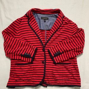Talbots Red and Navy Sailor Blazer